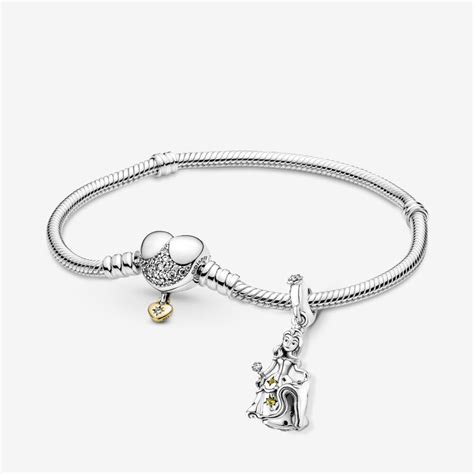 beauty and the beast charm bracelet|pandora disney belle charm.